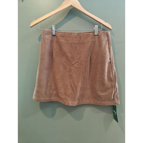 High Waisted Invisible Zipper 2-in-1 A Line Mini Corduroy Casual Skort medium - Picture 3 of 5